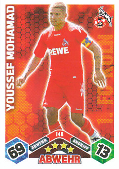 Youssef Mohamad 1. FC Koln 2010/11 Topps MA Bundesliga #148